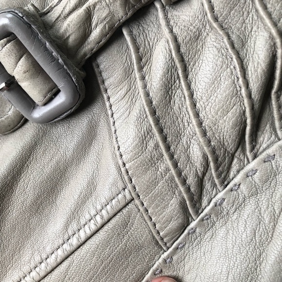 COPY - Mackage lamb leather jacket Grey-green - Picture 10 of 15